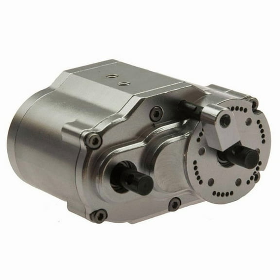 CNC Metal Alloy 2 Speed Transfer Case Gearbox Transmission for Axial SCX10 D90 1/10 RC Crawler Car Model Parts