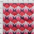 thumbnail image 3 of oneOone Cotton Jersey Red Fabric Ikat Quilting Supplies Print Sewing Fabric By The Yard 58 Inch Wide, 3 of 6