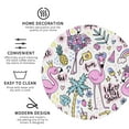 thumbnail image 4 of Disketp Summer With Flamingo Funny Coasters,6 Pcs Leather Coasters With Holder, Perfect Housewarming Hostess Gifts,Protect Furniture From Water Marks Scratch And Damage, 4 of 9