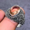 thumbnail image 2 of Natural Morganite Gemstone 925 Sterling Silver Jewelry Ring Size 11.5, 2 of 2