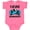 Hot Pink, variant on Inktastic Snowboarding Future Snowboarder Boys or Girls Baby Bodysuit