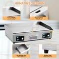 thumbnail image 4 of 29 Inch Commercial Electric Griddle 3000W, Stainless Steel Flat Top Teppanyaki Grill with Dual Temperature Control, Non Stick Countertop Cooking Plate for Restaurant Kitchen Outdoor BBQ, 4 of 7