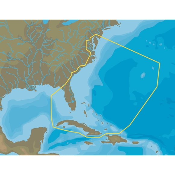 Tarjeta de mapas C-MAP 4D NA-063 Bahía de Chesapeake para Cuba microSD/SD