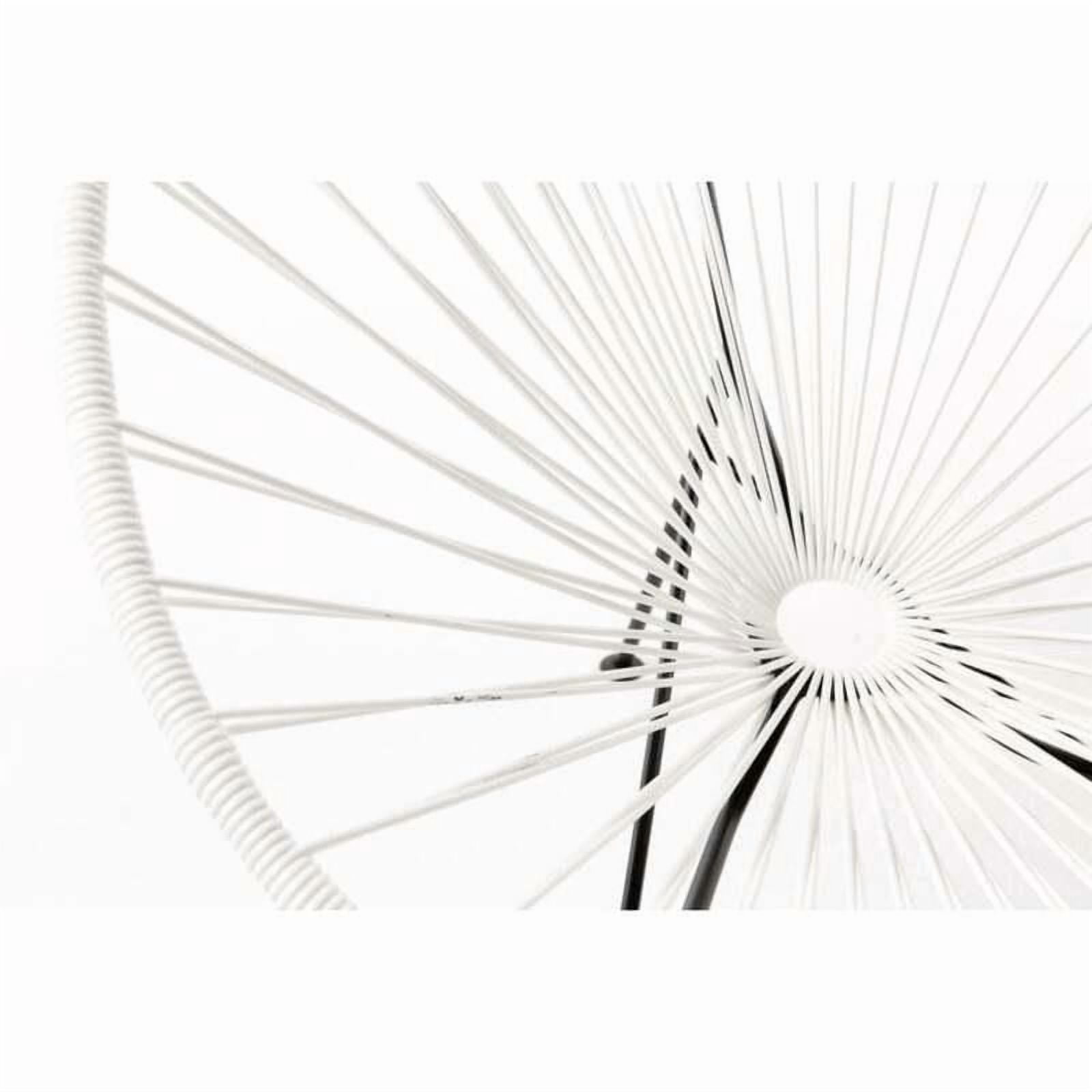 Plata Import Acapulco Chair in White, Wire Lounge Chair, Plastic Lounge Chair, Beach Lounge Chair, Indoor-Outdoor Lounge Chair, Patio Lounge Chair, Oval Lounge Chair - Set 2