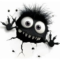 Funny & Cute Peeking Monster Car Sticker, High-Quality Vinyl Decal for Car Windows, Bumpers, Trucks, Motorcycles, Waterproof, Easy to Apply, Perfect for Monster Lovers & Unique Car Decoration