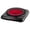 Black, variant on OVENTE Countertop Infrared Single Burner, 1000W Electric Hot Plate with 7” Ceramic Glass Cooktop, 5 Level Temperature Setting & Easy to Clean Base, Compact Stove for Home Dorm Office, Black BGI101B