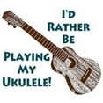 thumbnail image 2 of CafePress - I'd Rather Be Playing My Ukulele Mug - 11 oz Ceramic Mug - Novelty Coffee Tea Cup, 2 of 4