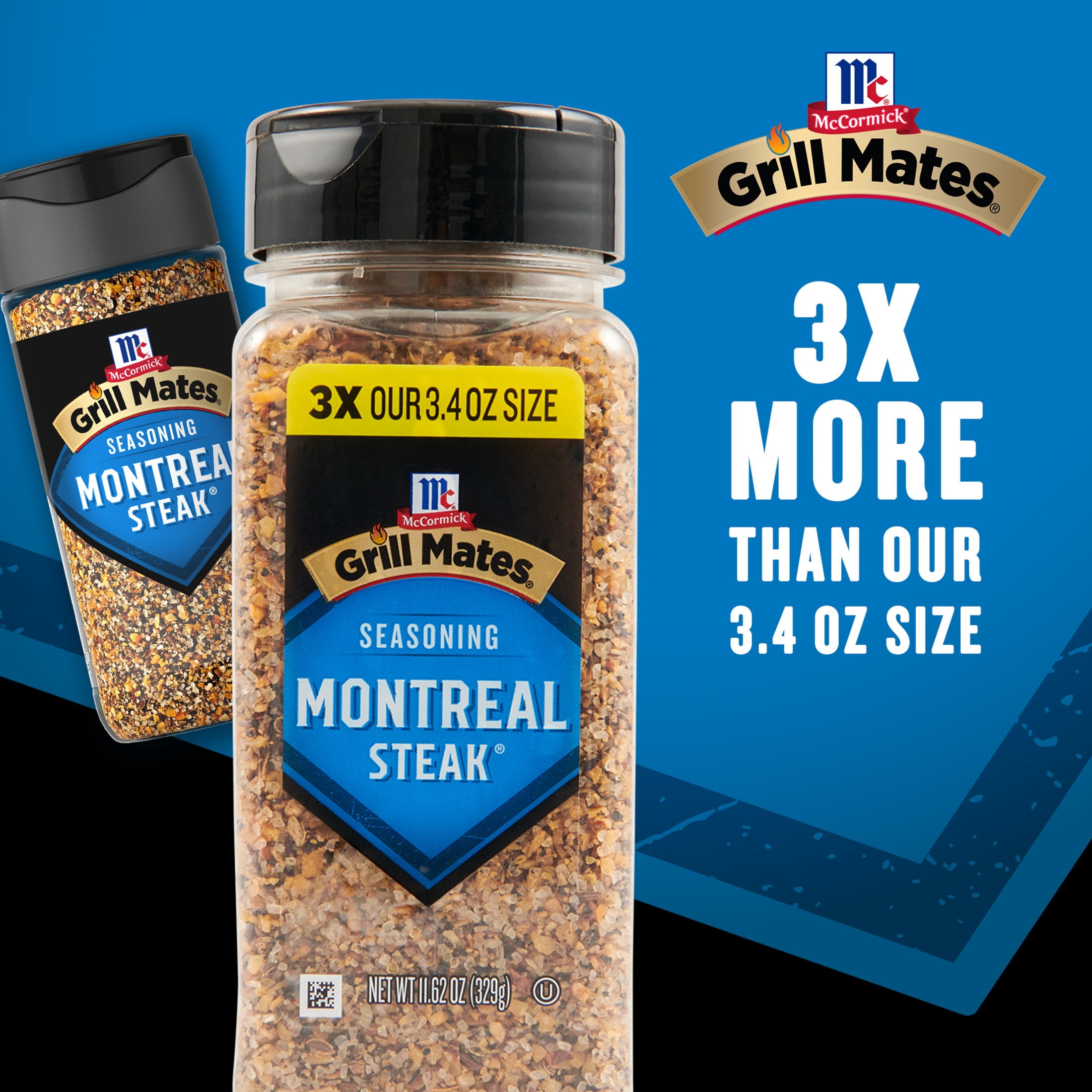 (6 pack) Grill Mates Montreal Steak Seasoning, 11.62 oz Bottle