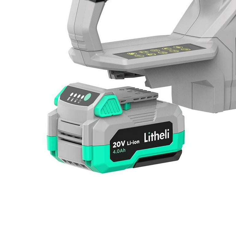 Litheli Accuschroefboormachine 20 V MAX met 2000 mAh Li-ion accu, 13 mm snelspanboorhouder, 2 snelheden, 18 1 koppelstanden en 20 boor- en schroevendraaierbits