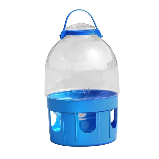 Comedero para pájaros, herramienta de alimentación, cubo resistente, hervidor, bebedero para pájaros de gran capacidad. 8l