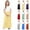 Yellow, variant on GERsome Girls Short Sleeve Color Block Loose Casual Long Maxi Dress with Pockets 4-14 Years