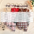 thumbnail image 4 of mgoYE Newborn Infant Baby Girl Clothes Fall Winter Long Sleeve Bubble Romper Plaid Bow One Piece Jumpsuit Cute Outfits, 4 of 9