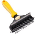 thumbnail image 2 of Pet Detangling Brush Dog & Cat Grooming Tool for Mats & Shedding Sided Deshedding Comb, 2 of 7