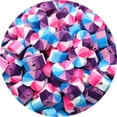 thumbnail image 3 of 200 Pcs Beads Flat Round Colorful Spacer for Handmade Children's Jewelry Toy Making DIY, Smiley-Yellow, 3 of 6