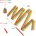 thumbnail image 3 of 48 Pieces Gymnastics Wands Dancing Dance Ribbons Streamers 6.6 Feet Artistic Rainbow Twirling Ribbons for Gymnastics Party Favors with Non Slip Handle, 3 of 5