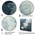 thumbnail image 3 of Designart "Serene Aquatic Embrace" Abstract Painting Wall Art Living Room, 3 of 7