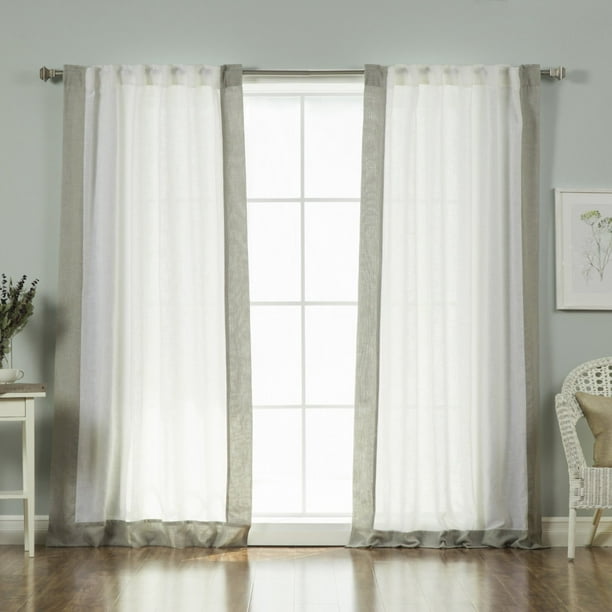 Best Home Fashion Faux Linen Blend, Best Faux Linen Curtains