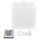 thumbnail image 1 of Luz nocturna LED RGBW Control remoto 16 colores Luz nocturna de mesa de 4 modos Cubo de luz de carga USB para barra de casa, 1 of 8