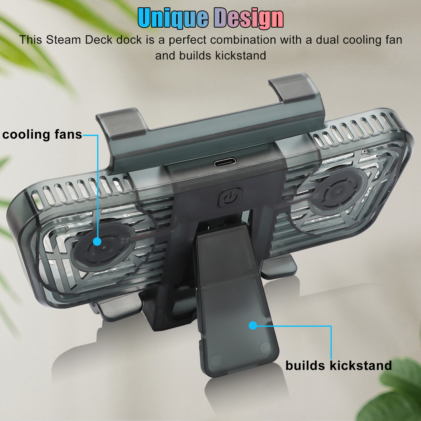 Buy Cooling Fan Fit for Steam Deck, EEEkit Portable Dual Cooling Fan