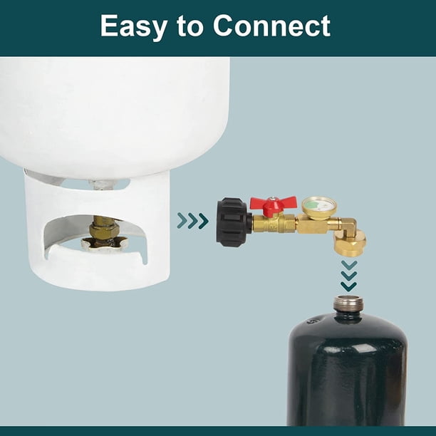 Adaptateur de recharge de Propane, gaz Lp, cylindre de 1 Lb