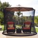 thumbnail image 4 of Toystoory Fly Umbrella Net Outdoor Patio Canopy Insect Mesh Ajustable Cremallera Jardín Jardín y Patio, 4 of 6