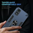thumbnail image 4 of Phone Case for Motorola Moto G Play 4G 2024 Hybrid Case with Ring Kickstand, Heavy Duty Protection Armor Case with Comfortable Grip Support Magnetic Car Mount for Moto G Play 4G 2024 - Navyblue, 4 of 7
