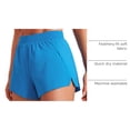thumbnail image 4 of Shorts para correr mujer CRZ YOGA tiro alto con abertura azul XL, 4 of 4