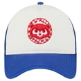 thumbnail image 2 of Men's New Era White/Royal Chicago Cubs Checkered Flag A-Frame Trucker 9FORTY Adjustable Hat, 2 of 6
