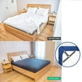 thumbnail image 3 of Bed Sheet Straps, Easy to Install Bed Sheet Clips, Fitted Sheet Clips Sheet Straps, Say Goodbye to The Messy Sheets (Gray-8 Pcs), 3 of 5