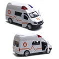 thumbnail image 3 of Simulated Pull Back Sound Light Ambulance Police Car Fire Truck Kids Toy Gift, 3 of 7