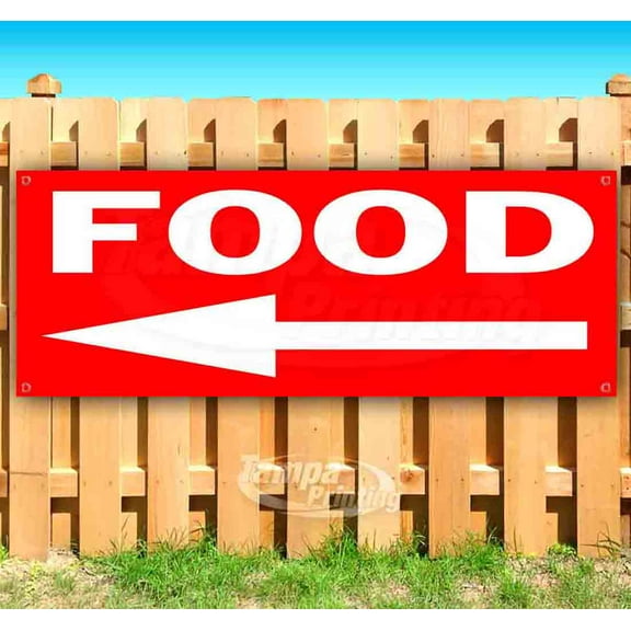 Food 13 oz Vinyl Banner With Metal Grommets