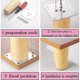 thumbnail image 5 of 4PCS Wooden Furniture Legs,Replacement Sofa Legs Slanted Design Wooden Bed Leg Table Legs Furniture Legs, 5 of 5