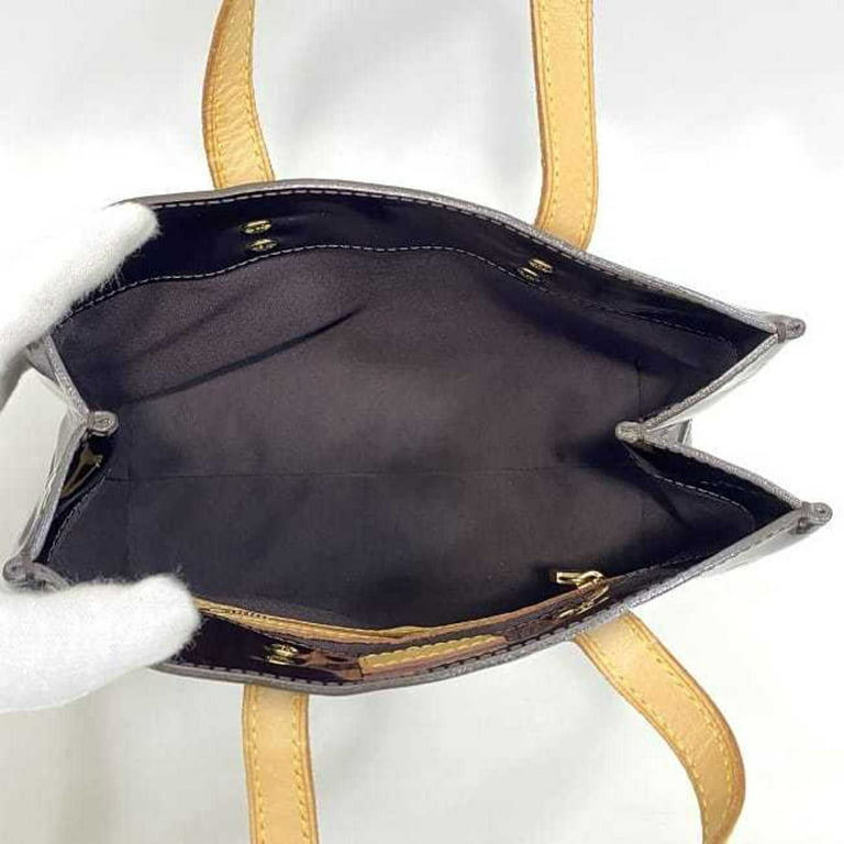 Authenticated Used Louis Vuitton Handbag Lead PM Brown Beige Amaranto  Monogram Vernis M91993 Patent Leather Nume MI2027 LOUIS VUITTON LV Tote Bag  Enamel 