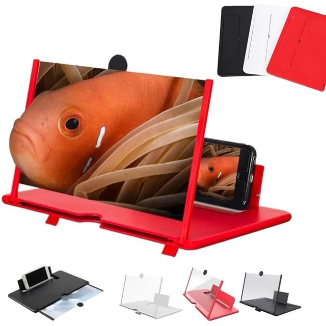 Loupe d'Écran Version la Plus Récente, Loupe pour Téléphone Intelligent 2026, Loupes pour Téléphone Intelligent 3D HD de 10-12 Pouces avec Support pour Téléphone Cellulaire, pour Regarder des Films et des Vidéos, Tous les Téléphones Intelligents