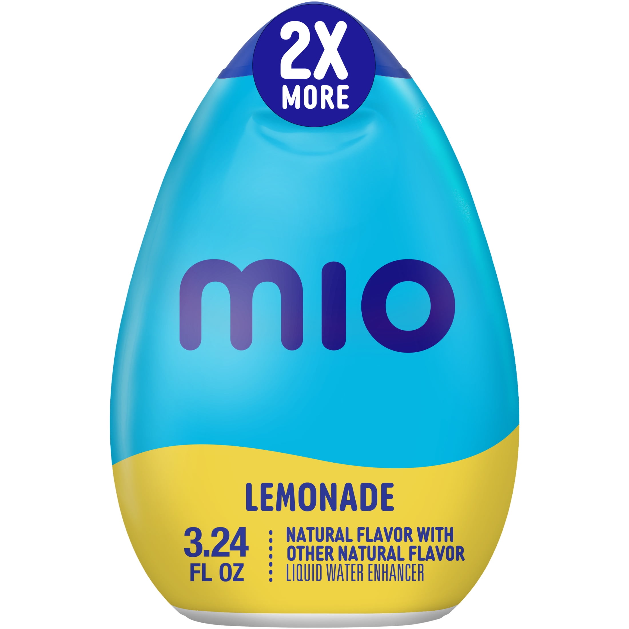 (2 pack) mio Lemonade Naturally Flavored with other natural flavor Liquid Water Enhancer, 3.24 fl oz Bottle