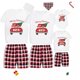 thumbnail image 2 of Pijamas familiares a juego de Navidad, diseño exclusivo de Are All Your Gnomies, conjunto de Pijamas cortos de Feliz Navidad, 2 of 3