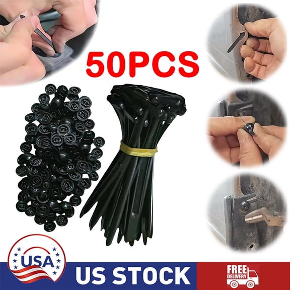 NefLaca  50PCS Nylon Universal Cable Tie Buckle Self-Locking Nylon Zip Ties Holder NEW