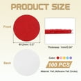 thumbnail image 2 of 100 Pcs Adhesive Felt Circles, 1/2" Round Non-Woven Felt Pads Stickers, Red, Pink, Yellow, Sky Blue, Purple, 2 of 6