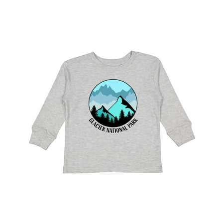 

Inktastic Glacier National Park Montana Mountains Gift Toddler Boy or Toddler Girl Long Sleeve T-Shirt
