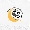 thumbnail image 4 of Inktastic Cow Jumped over the Moon Girls Toddler Dress, 4 of 5