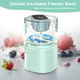 thumbnail image 3 of VAVSEA 1.6 Qt Ice Cream Maker with Scoop, 2-in-1 Electric Ice Cream Machine with LED Screen & Timer, Double-Insulated Freezer Bowl for Gelato, Frozen Yogurt, Sorbet, Green, 3 of 9