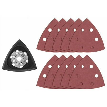 UPC: 0000346491296 | bosch osl350spdk 11 pc. starlock oscillating multi-tool delta sanding pad kit