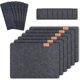 thumbnail image 1 of 6 Juego De Manteles Individuales Lavables De Fieltro Antracita, Sincero Hogar, 1 of 2