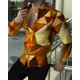 thumbnail image 1 of Camisa tipo cárdigan de manga larga con solapa y botonadura sencilla para hombre, última moda de fiesta de , de lujo, informal, con costuras y estampado 3D, 1 of 6