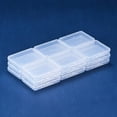 thumbnail image 4 of Paquete de 18 cajas organizadoras rectangulares de plástico transparente para guardar cuentas, de 2,63 x 2 x 0,47 pulgadas, con tapa., 4 of 9