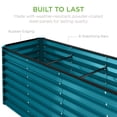 thumbnail image 6 of Best Choice Products 8x2x2ft Outdoor Metal Raised Garden Bed, Planter Box for Vegetables, Flowers, Herbs - Peacock Blue, 6 of 8