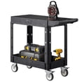 thumbnail image 1 of Carrito utilitario VEVOR, 550 libras, carga 140 x 45 cm, 2 estantes con ruedas, 1 of 9