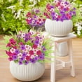 thumbnail image 4 of Lyacmy 12 Bundles Artificial Flowers for Outdoors, UV Resistant Fake Outdoor Flowers Plants for Outside Home Garden Porch Patio Yard Decor, 4 of 8