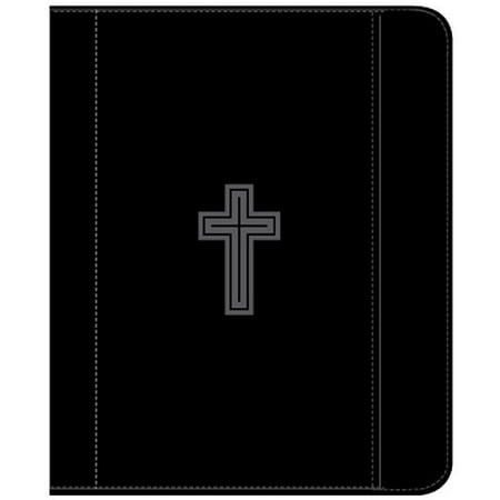 Zippered Padfolio Tablet Case Universal Fit: Debossed Cross (Other)