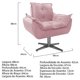 thumbnail image 5 of Sillón Odette B base de metal - Rosa claro WEIK Odette, 5 of 5